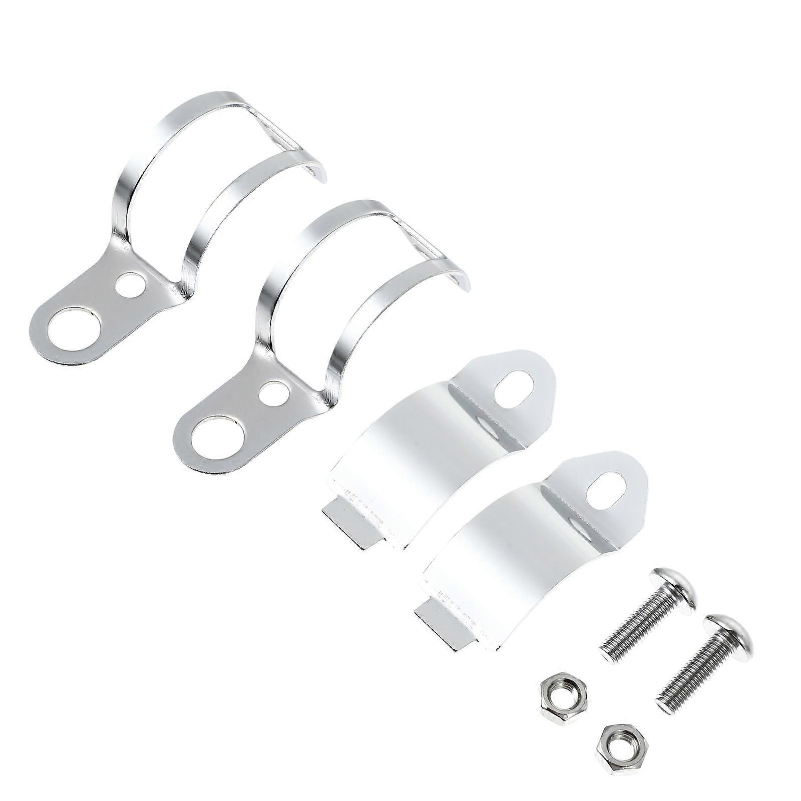 2pcs Motorcycle Turn Signal Light Bracket Relocation Mount for Stable Indicator Lights, Durable Construction with Classic Finish