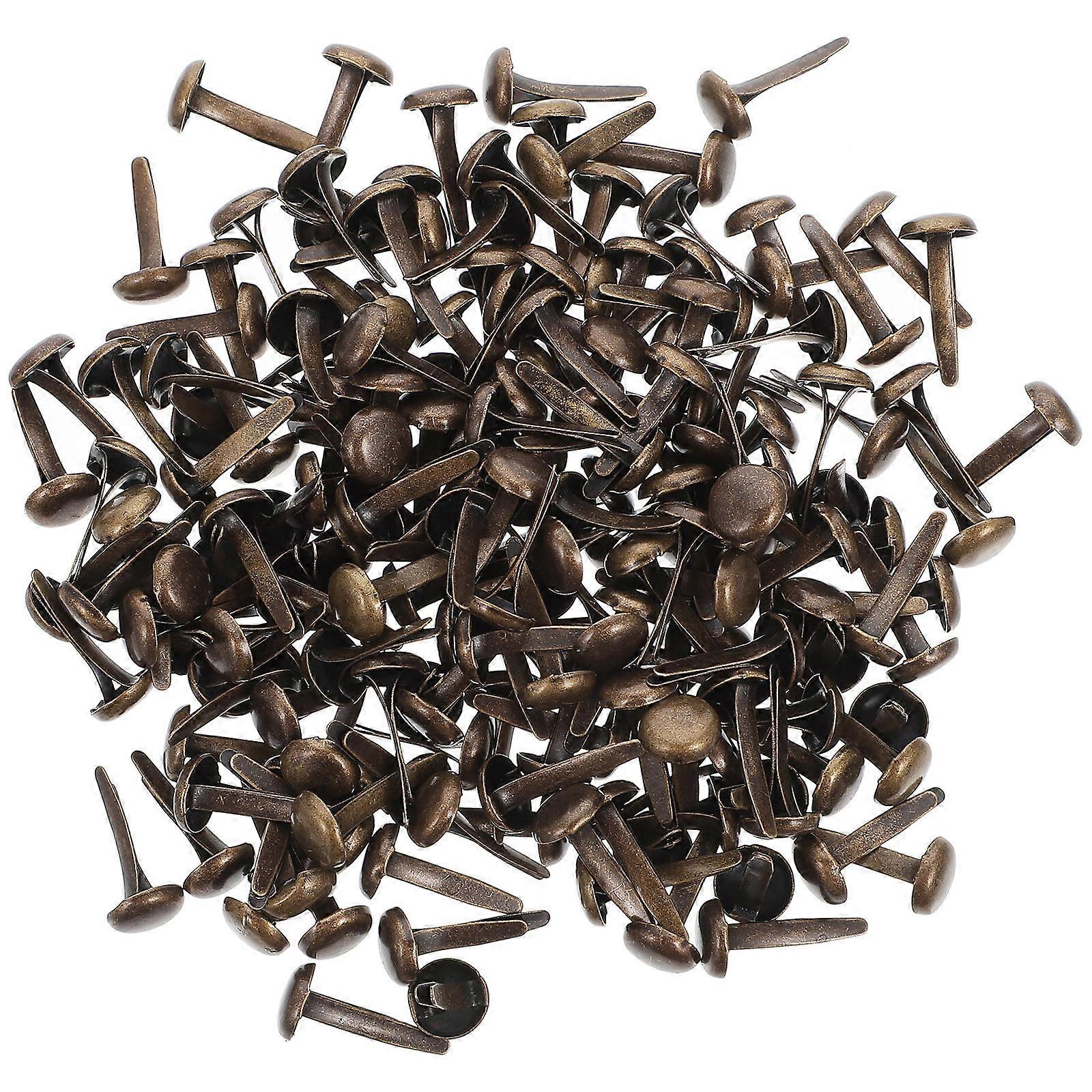 200Pcs Round Iron Studs Mini Brads Embellishment Fastener for DIY Projects