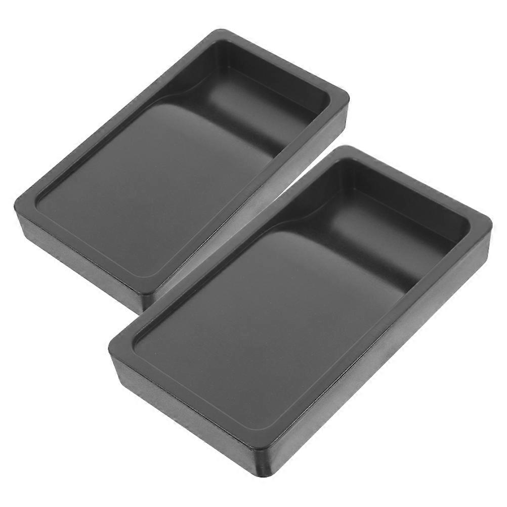 2pcs Calligraphy Inkslab Portable Lightweight ABS Black For Ink Use Students Writing Painting