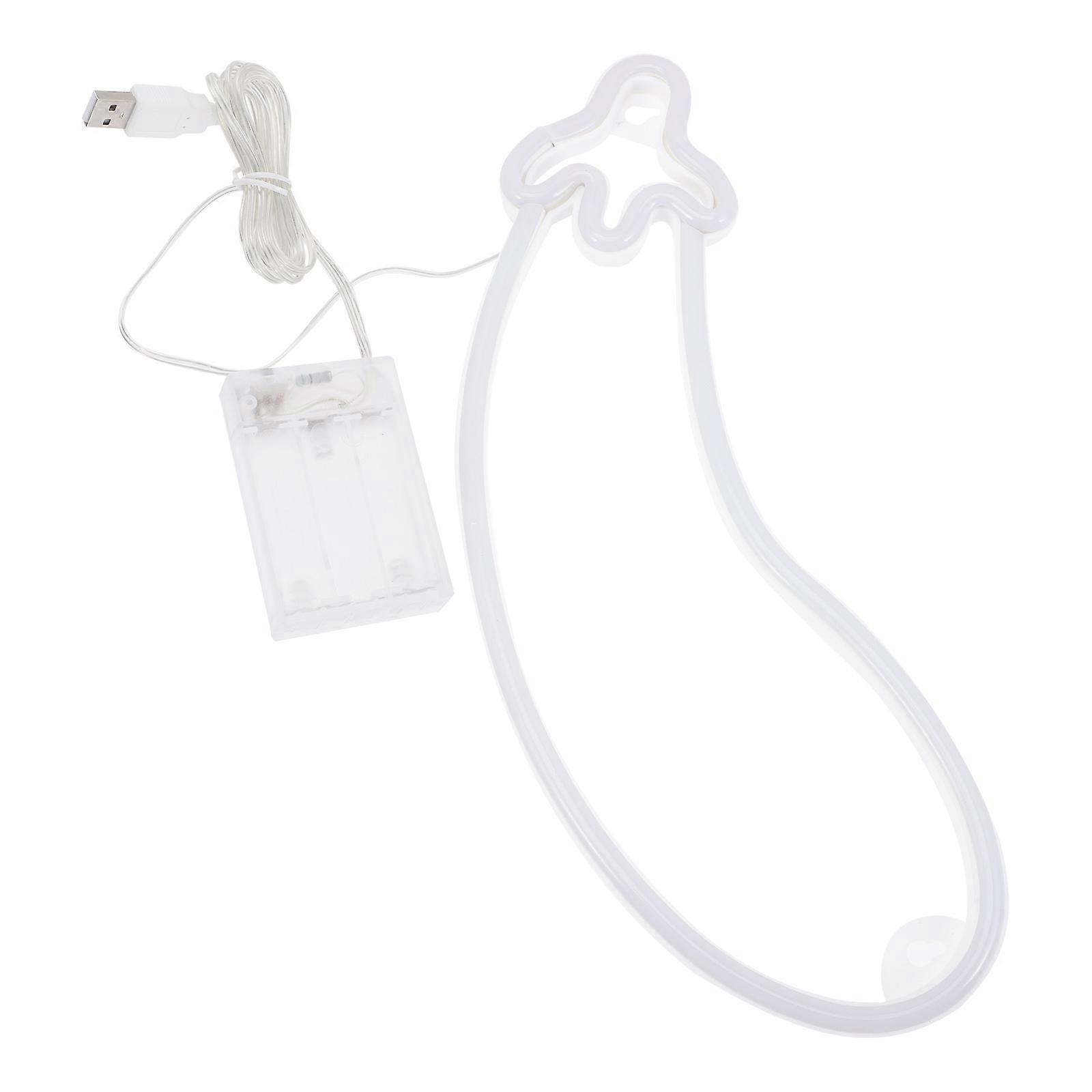 Eggplant Neon Lamp Creative LED Night Light for Decoration