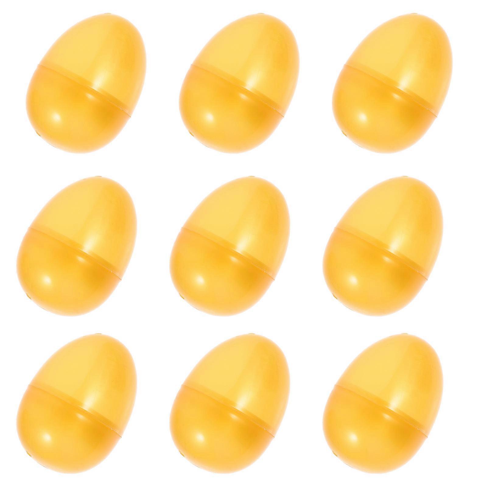 12Pcs Golden Refillable Egg Party Toys For Kids Memorable Events Fillable Design With Smooth Surface