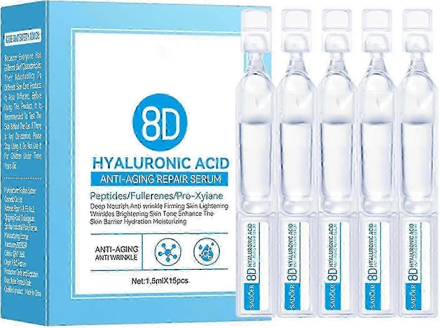 مصل حمض الهيالورونيك مصل الوخز بالإبر الدقيقة للوجه ، مصل إصلاح حمض الهيالورونيك المضاد للشيخوخة ، مصل أمبولة سيراميد مع حمض الهيالورونيك