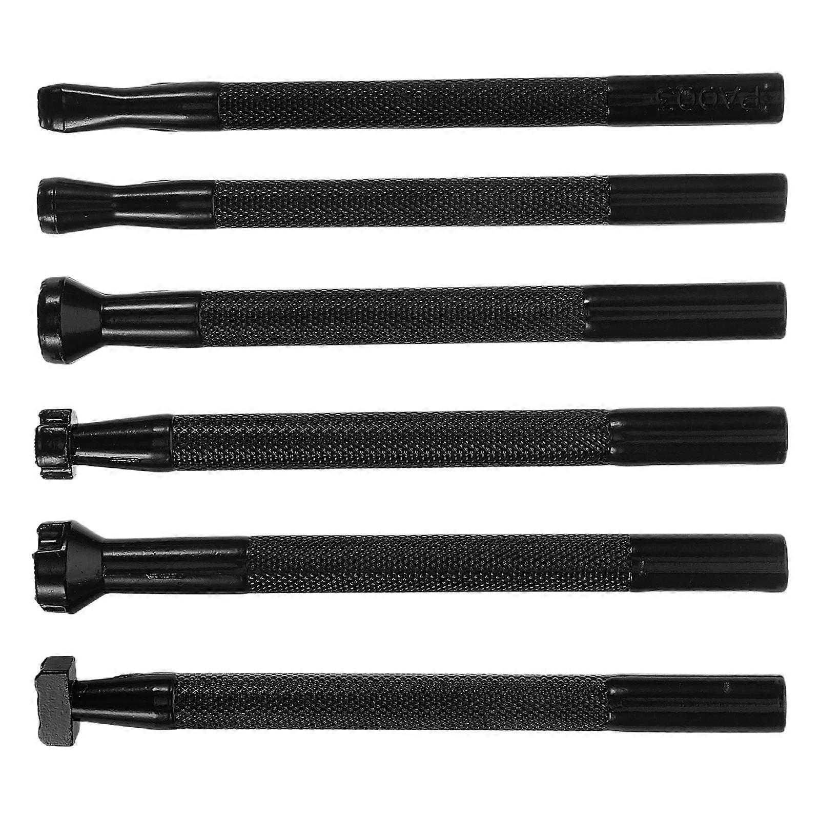 Versatile Crafting Tool Kit Containing 6Pcs Stamping And Modeling Instruments For Creative Leatherwork Projects And DIY Enthusiasts