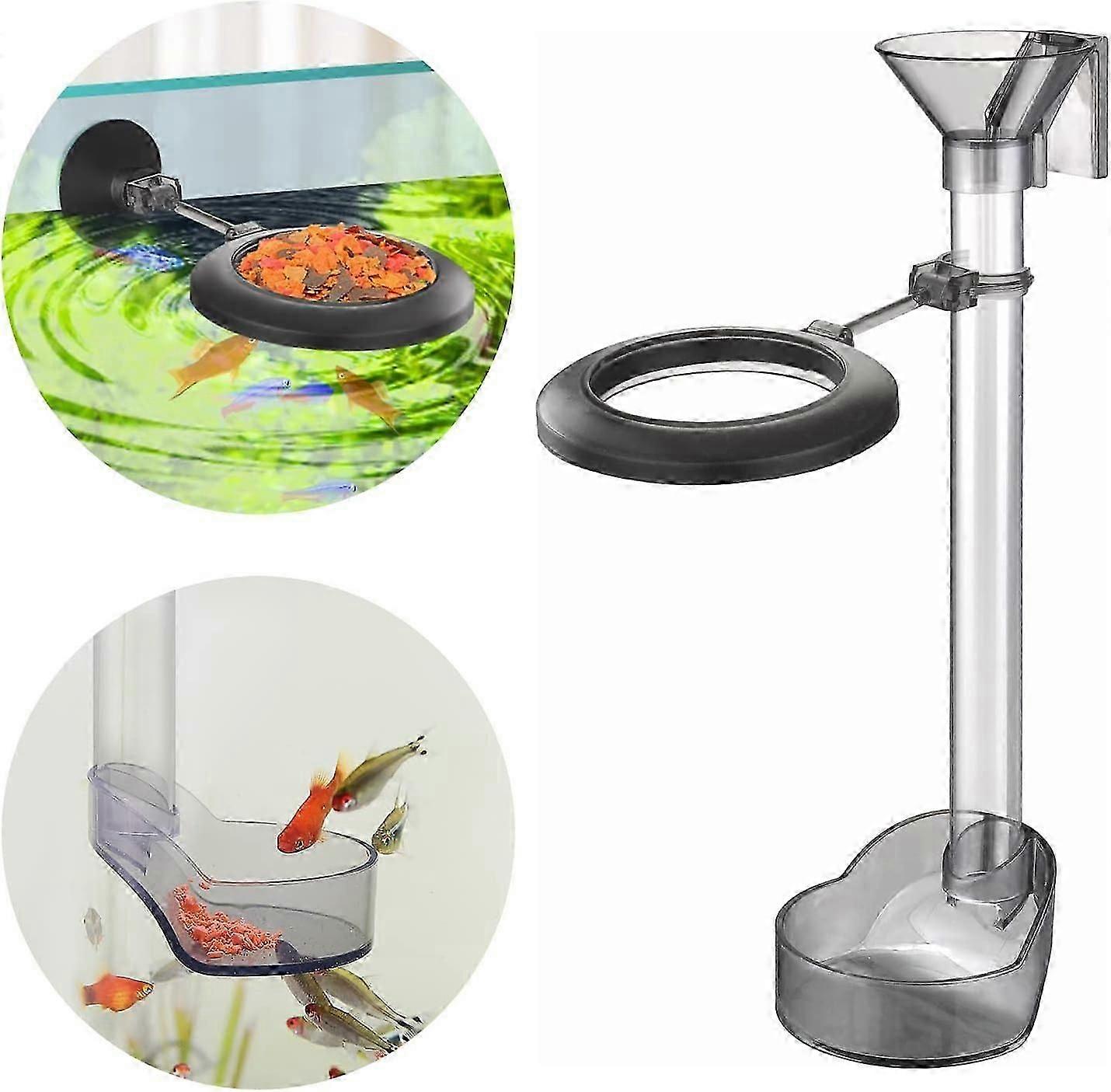 Garnelen-Futternapf-Set, Aquarienfisch-Futterschlauch-Kit mit Futterring