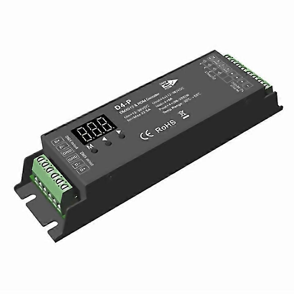 For d4p 4 channel pwm constant voltage dmx rdm led decoder controller digital display xlr3 rj45 port