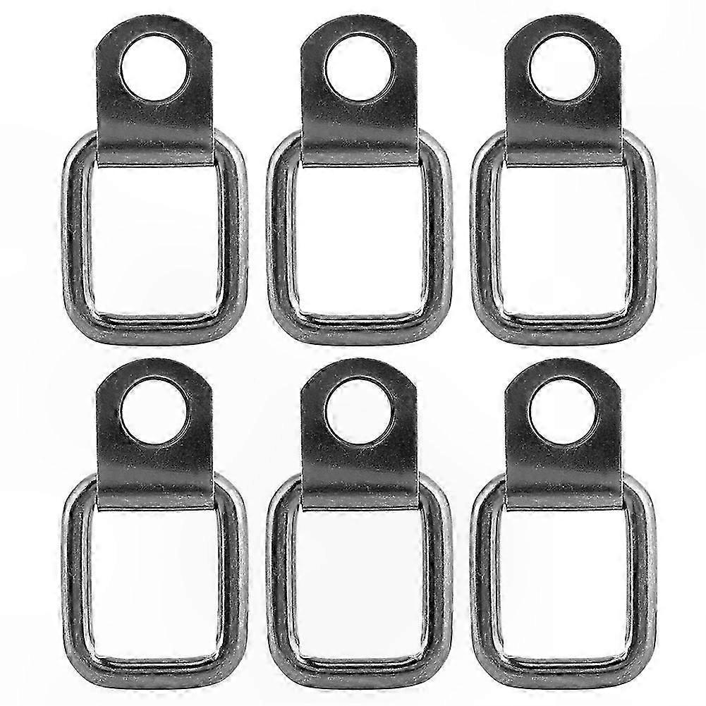 6-Pack Foldable D-Ring Tie-Down Accessories for Off-Road Vehicles