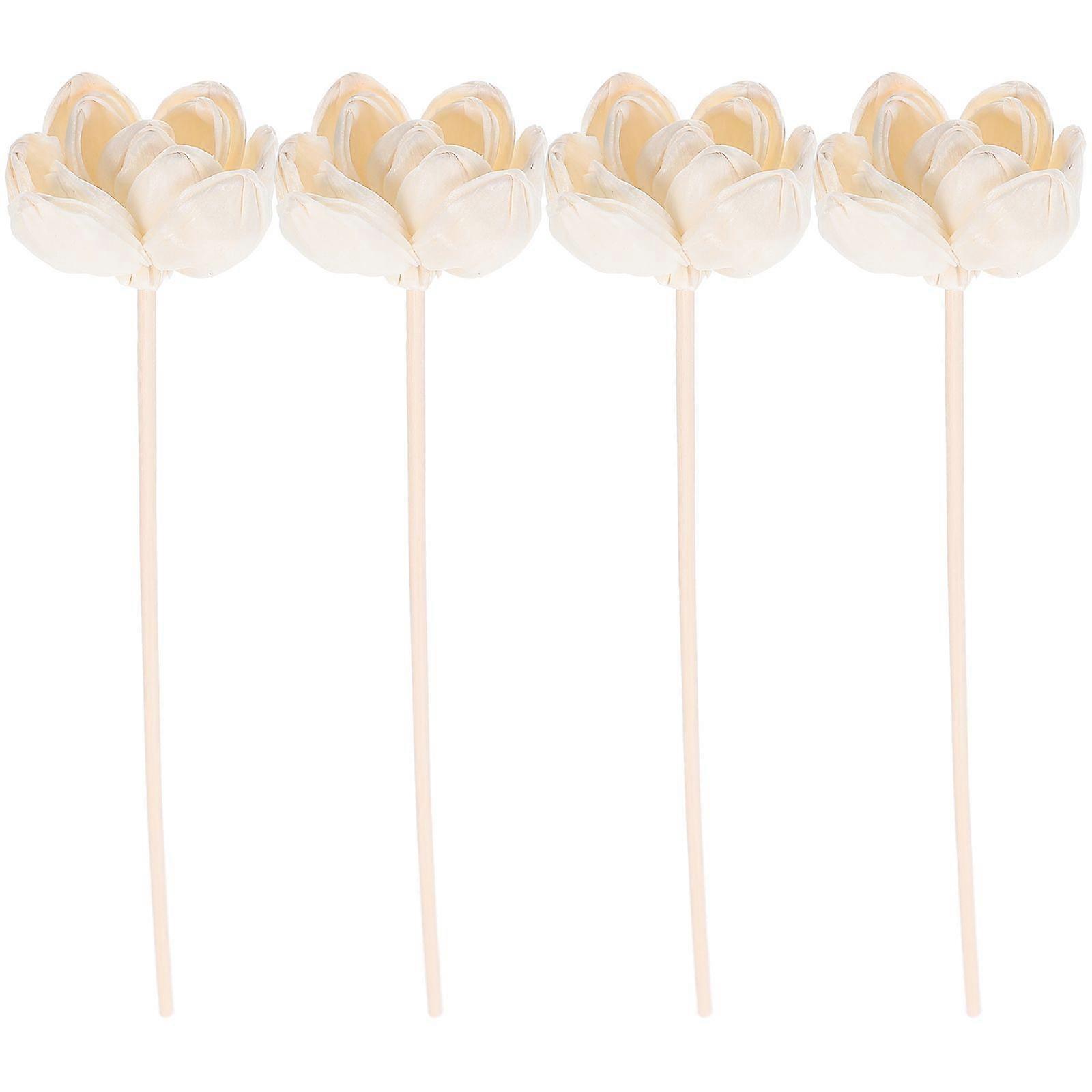 4pcs Artificial Simulation Flower DIY Decoration Aromatherapy Flower Diffusers Fragrance Diffusers