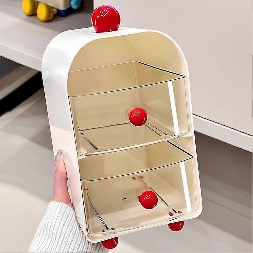 Slim Multi-Layer Tea and Coffee Storage Box, Black, Space-Saving Design, Fits Home Decor, Durable Material, Stylish Organization