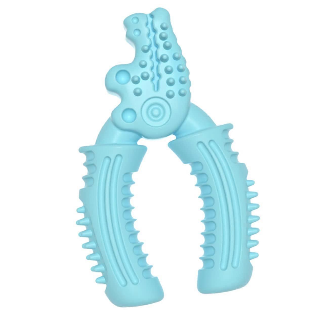 Chew Toys for Dogs - Sky-Blue Molar Teething Aid for Puppies, Durable Non-Protective Design, Furniture Safe