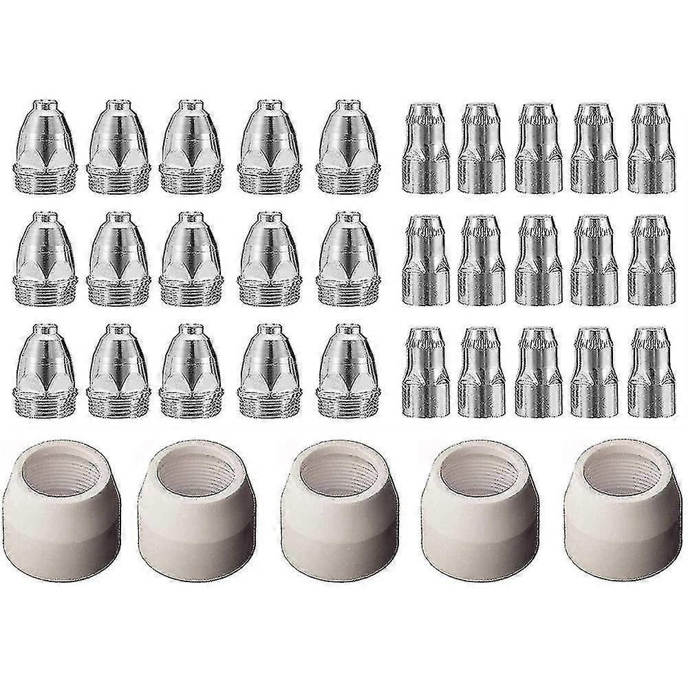 P80 Plasma Electrode Tip Nozzle for 1.5 100amp Plasma Cutting Torch Consumables Accessory Set (35pcs)