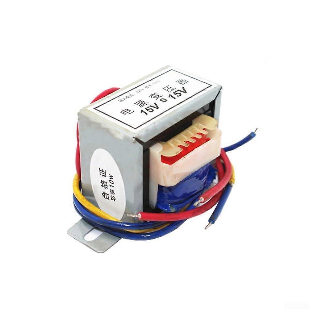 1PCS 10W Power Transformer EI48, Transform AC 220V to 15V/18V, Insulation and Safety Features (Dual output 15V)
