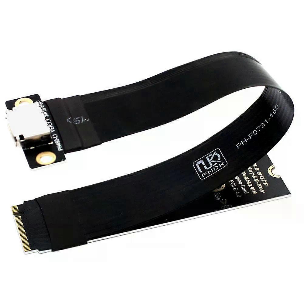 M2 NVMe To Oculink Female Socket Cable for SSD Graphics Card M2 M Key to SFF-8611 Extension Cable PCIe 40 Cable for Desktop PC