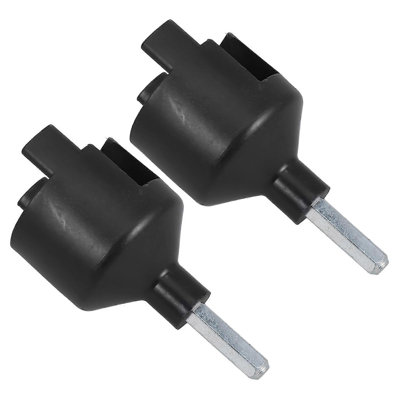 Self Tapping Electric Fence Insulator Socket 2Pcs for Livestock Management Designed for Easy Outdoor Installation Using Electric Drill