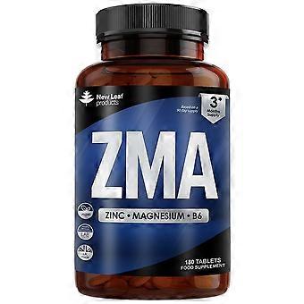 New Leaf Products Zinc Mag B6 Testosterone Sleep Support 180 Vegan Caps - 4 Pack