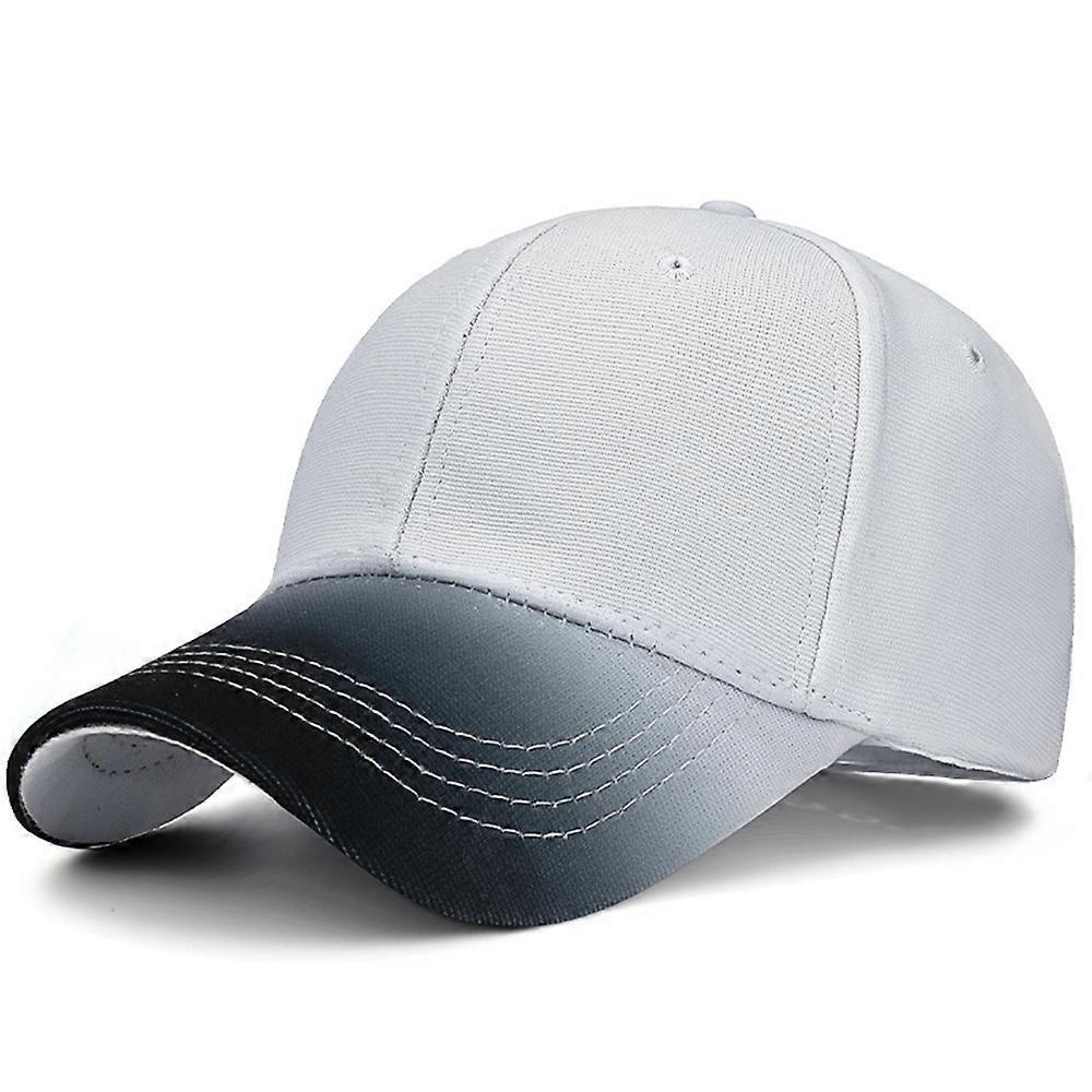 2025181 Four Season Baseball Cap Sunproof Polyester Cotton Stylish Gradient Hat