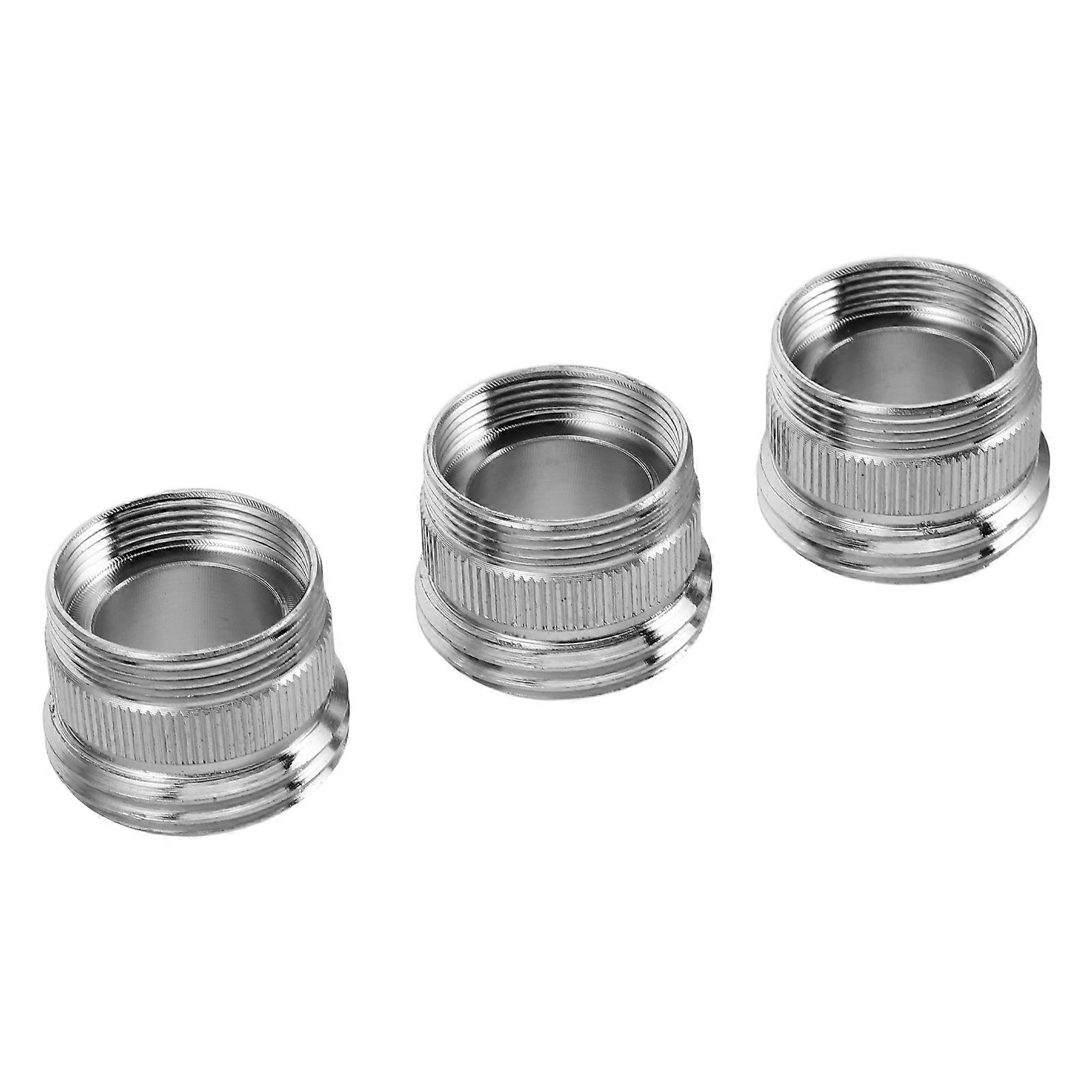 Silver Pipe Adapter Quick Connect for Home Use Hose Fitting Connector 3 Sets