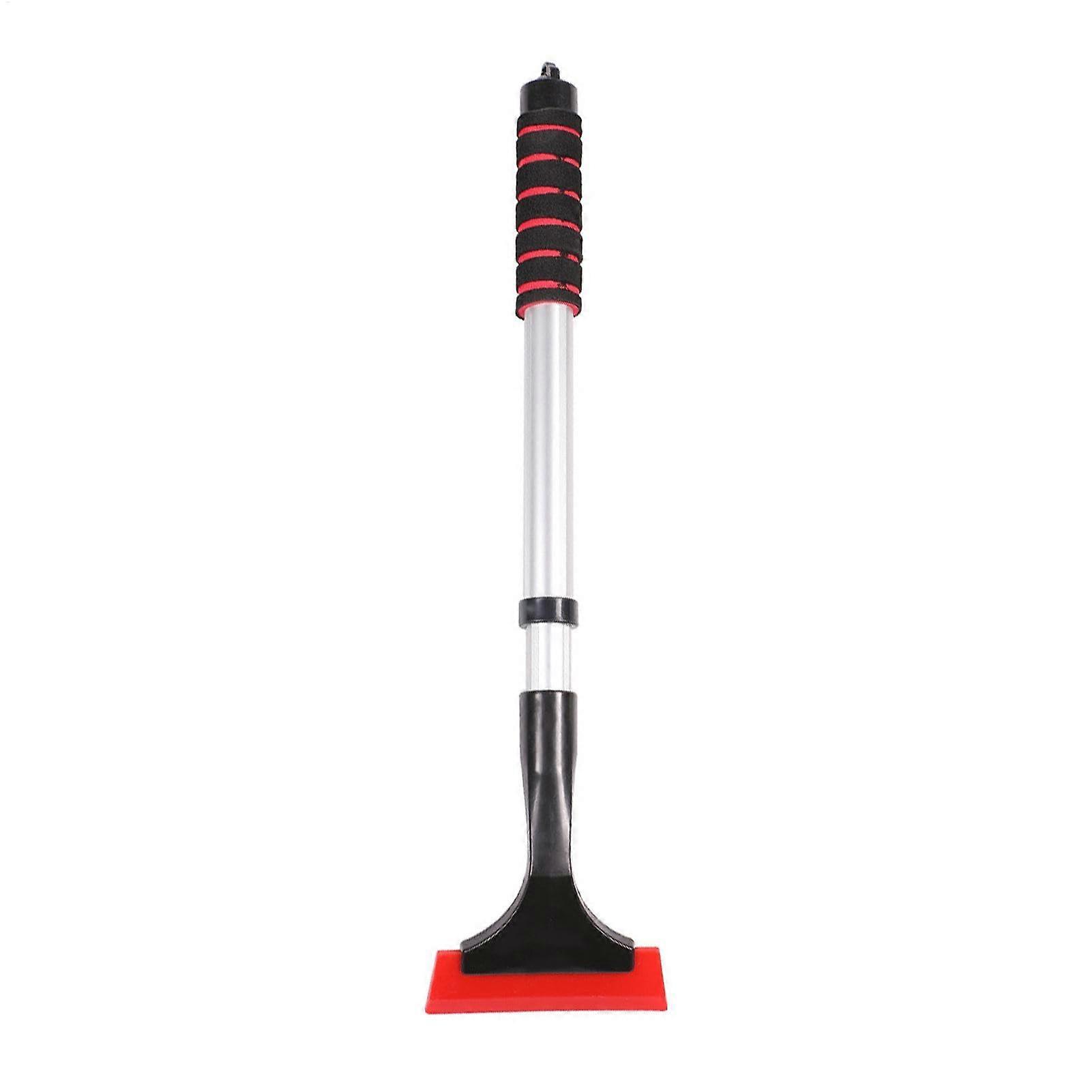 Snow Shovel for Car | Foldable Multifunctional Snow Removal Shovel with Thickened Sponge Handle for Trucks and Cars Red