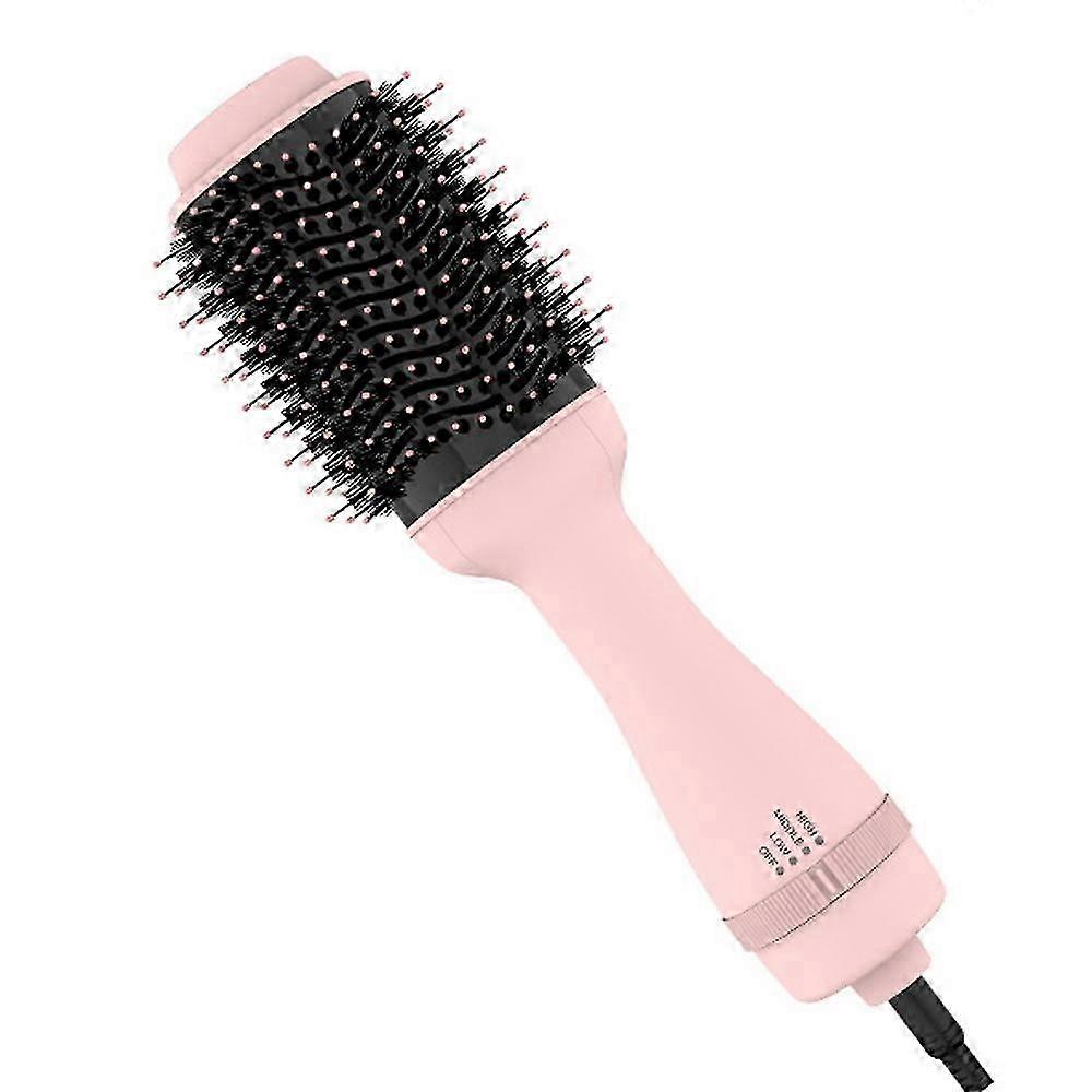 Brosse à air chaud 2 en 1 et sèche-cheveux - brosse ronde anion - brosse sèche-cheveux avec fonction cheveux raides--