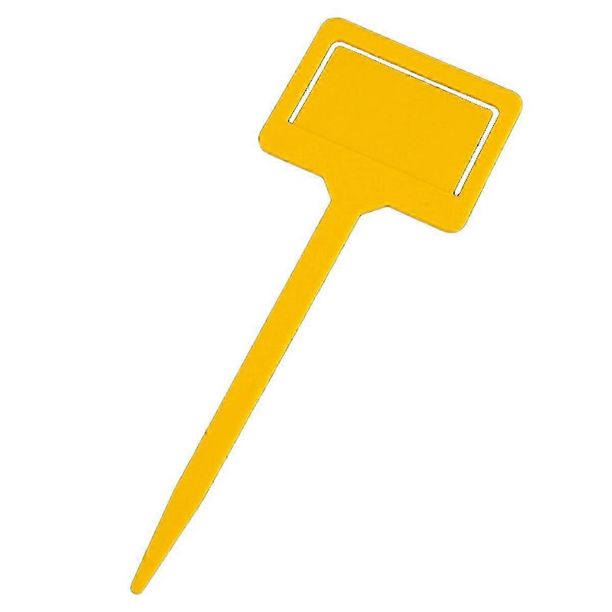 Yellow 100Pcs Plastic Gardening Labels Labels