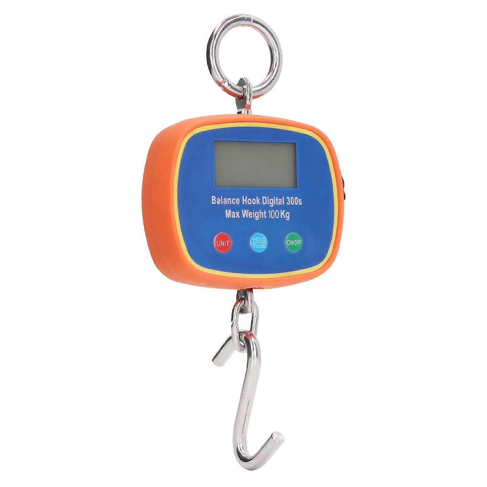 Electronic Hook Scale 50kg/100LB Double LCD Screen Portable Crane