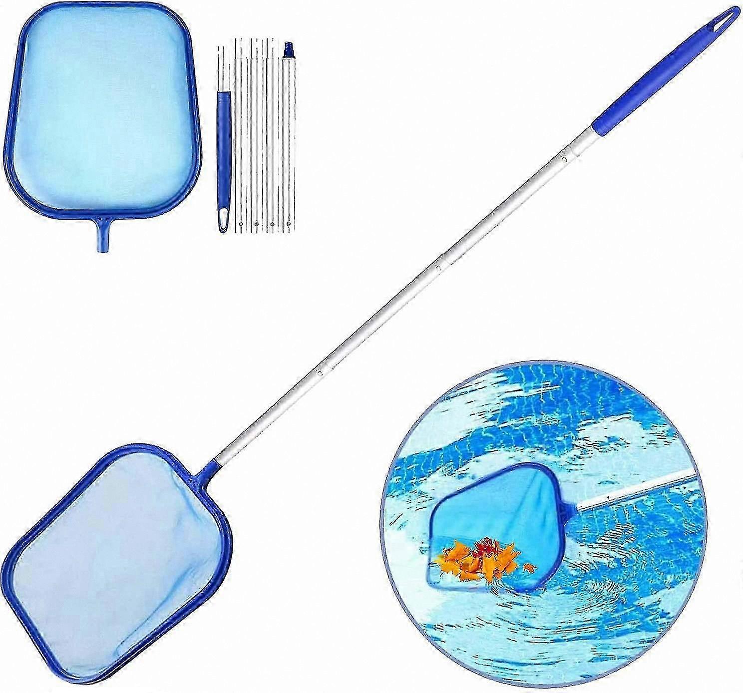 Fine Mesh Pool Skimmer Net with 1.6m Removable Handle for Pools and Ponds