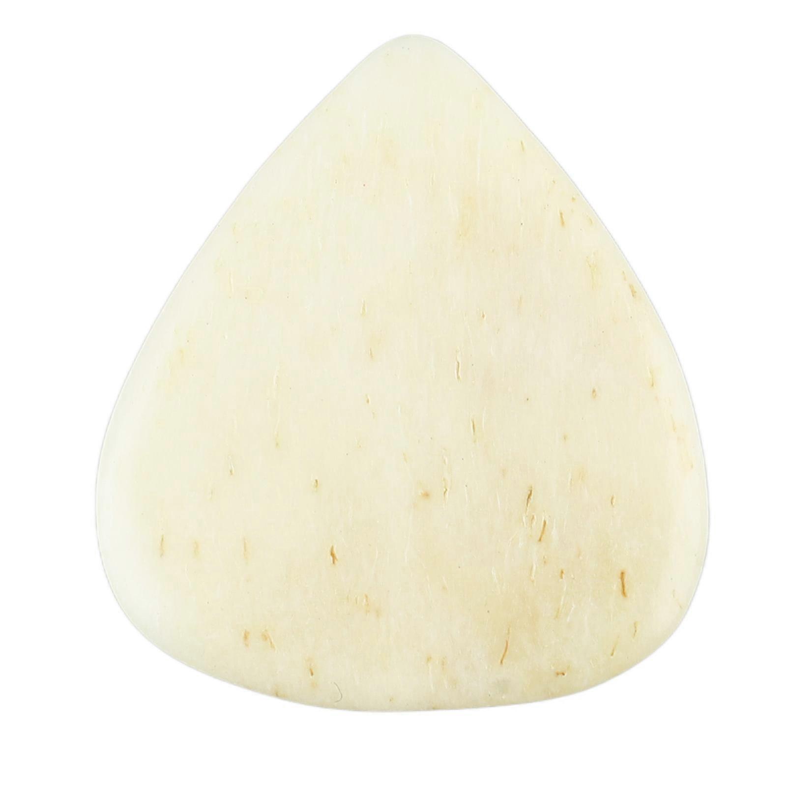 Ox Bone Guitar Pick 3.3 x 3.5cm Skidproof Flat Surface Accessory