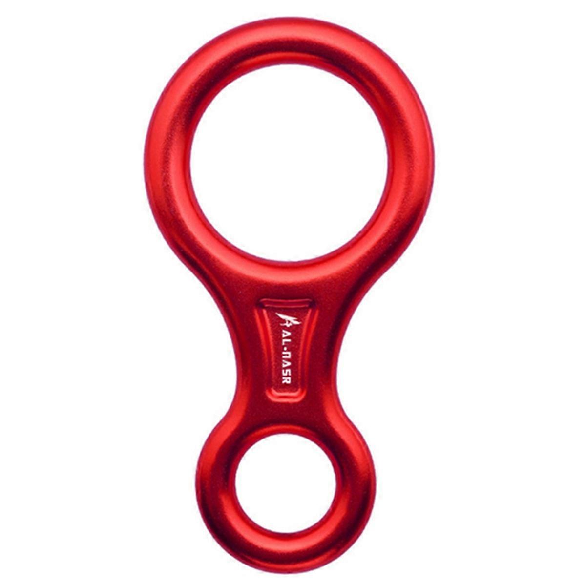 35KN Rock Climbing Carabiner Figure 8Rappelling Rope Descender Aluminum Figure Belay Device Abseiling Downhill Equipment