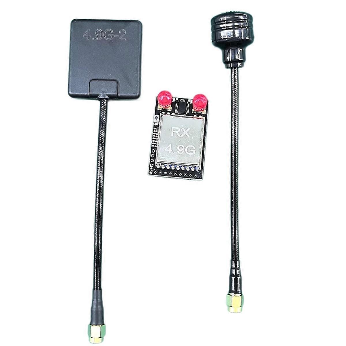 4.9G VRX for FPV Goggles 8CH Long Range FPV Video Receiver with Antenna VRX Video Glasses Dedicated Receiver Module