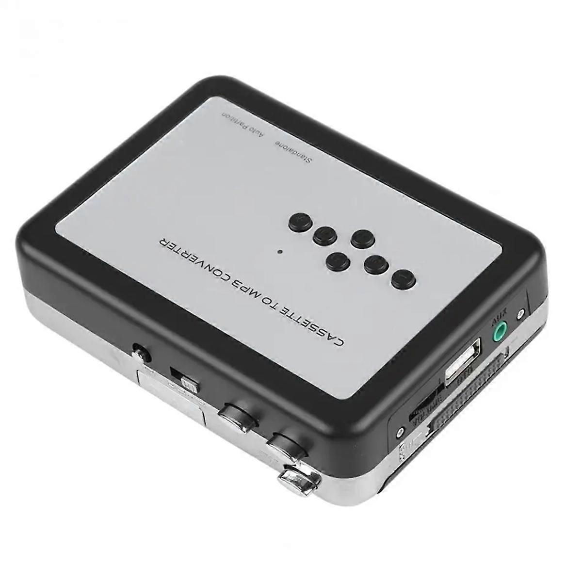Portable Cassette Player Recorder Standalone Audio Music Recorder Cassette Tape to MP3 Converter Flash Drive