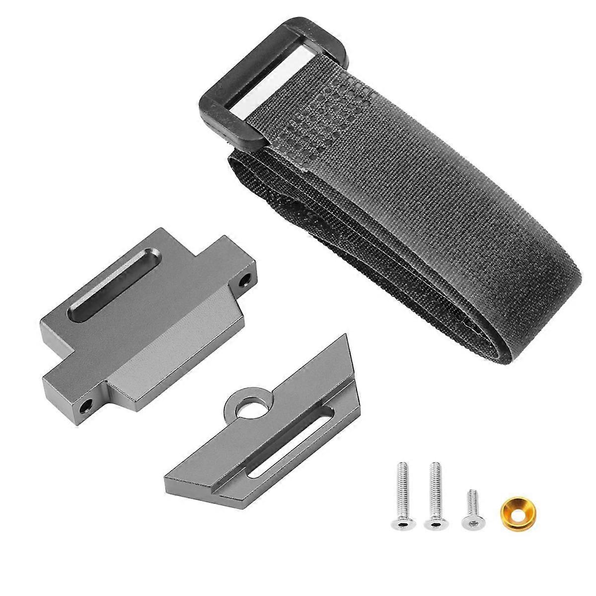 Metal Battery Holder Mount Hold Down for 1/10 Slash 2WD Chassis Upgrade Parts Gray