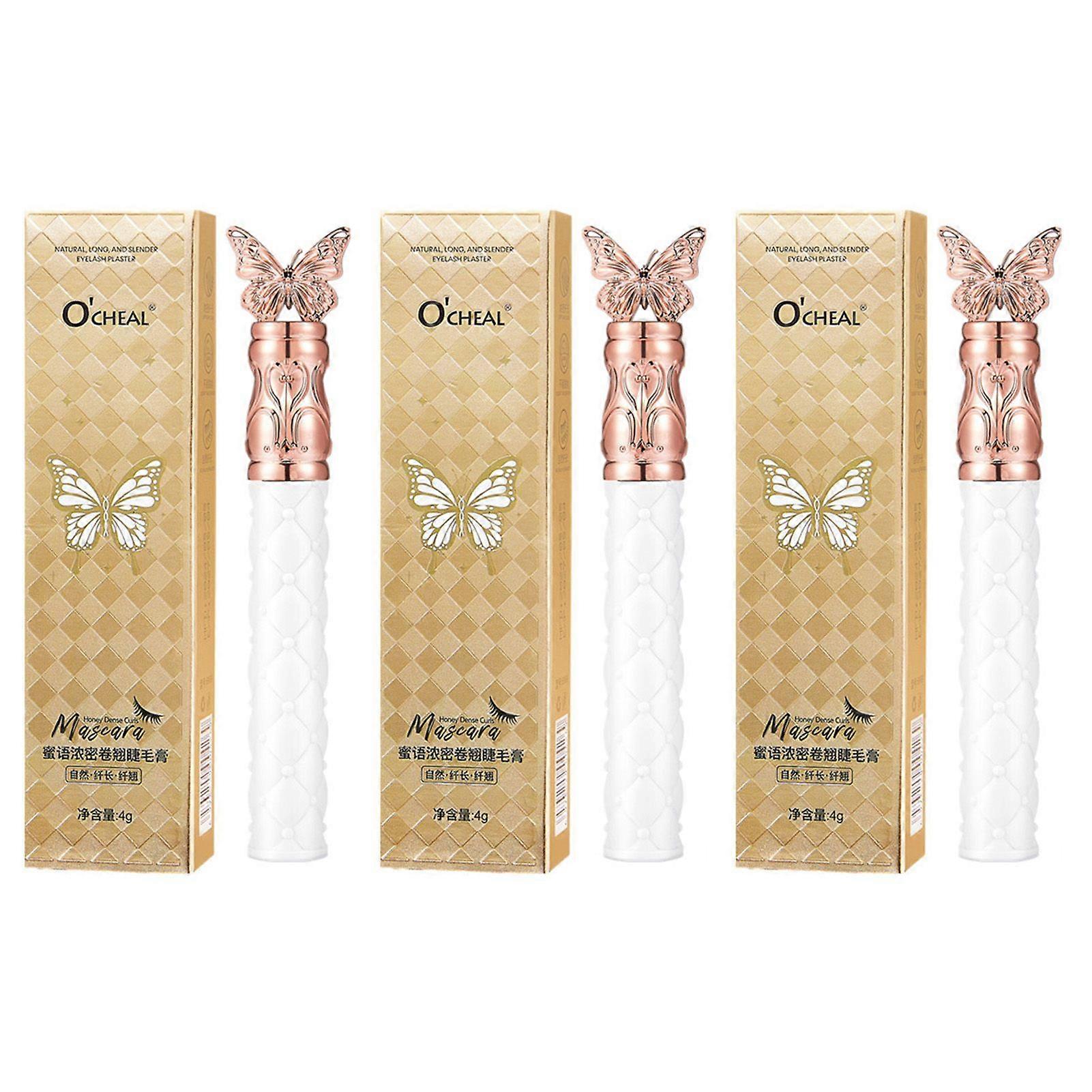 Fine Brush Mascara for Thick Lower Lashes, Lengthening Curling Waterproof Non-Smudging Eye Makeup Mascara