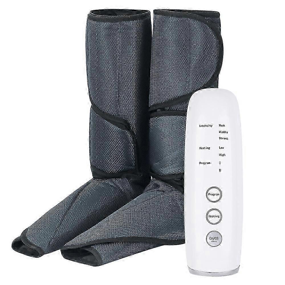 Leg Massager with Heat Air Compression Massage for Foot & Calf Helpful for Circulation  Muscles Relaxation 3 Intensities 3 Modes
