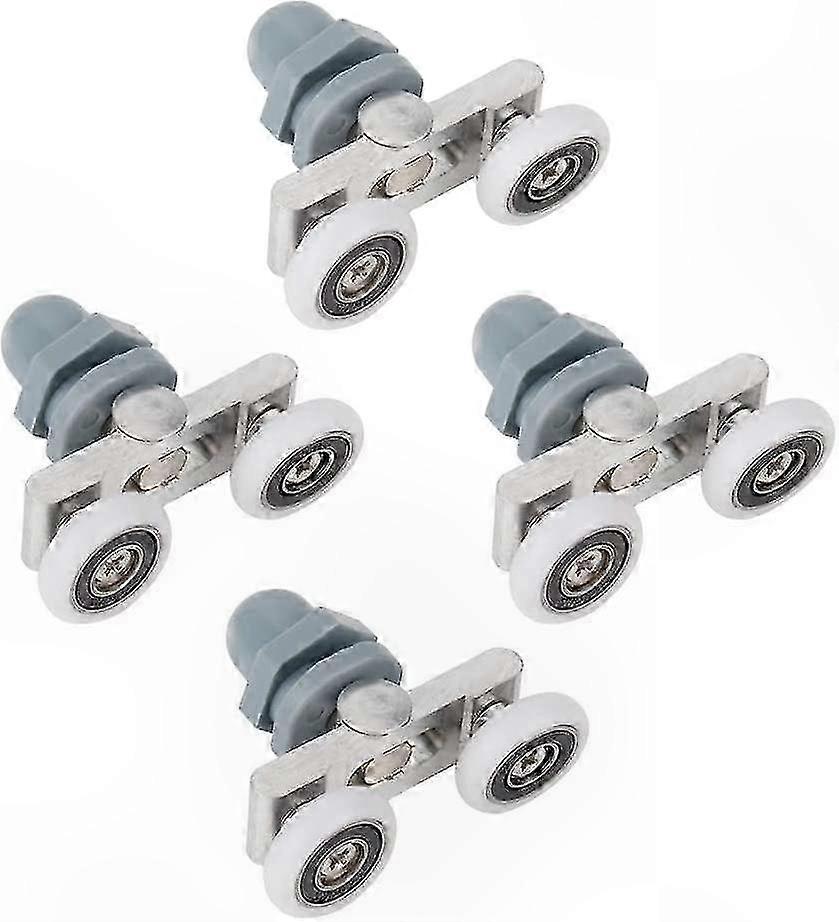 4-Pack Glass Shower Door Rollers with 23mm Wheels for Smooth Sliding Performance