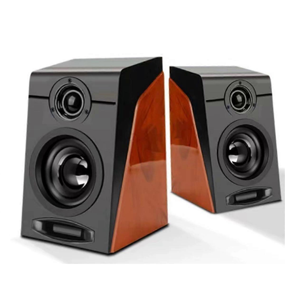 PC Speakers HiFi Deep Bass Adjustable Volume Plug and Play Desktop Speakers for TV Computers Laptop