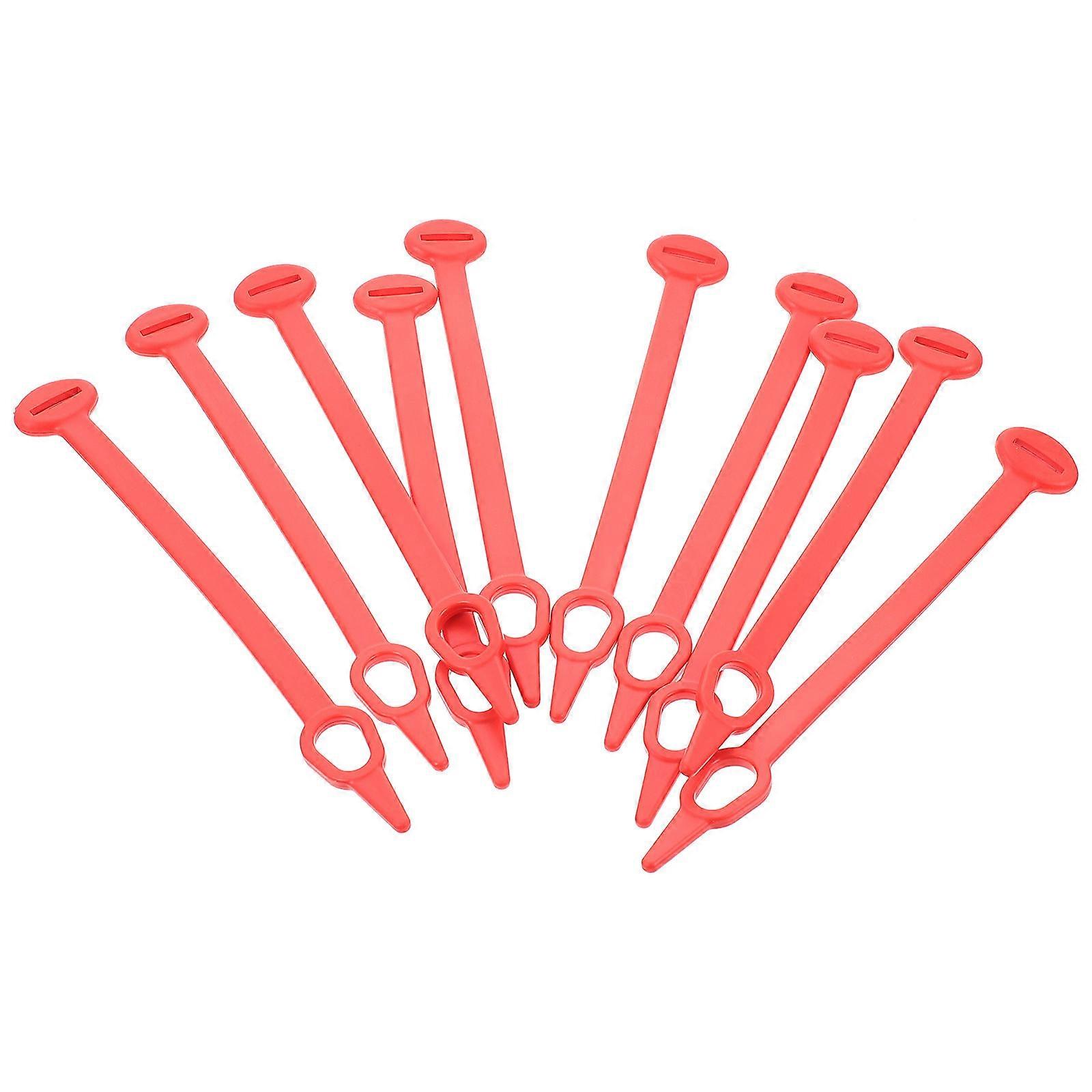 Windproof Hook Hook Shape for Indoor and Outdoor Use Red Silicone Storage Function 10Pcs