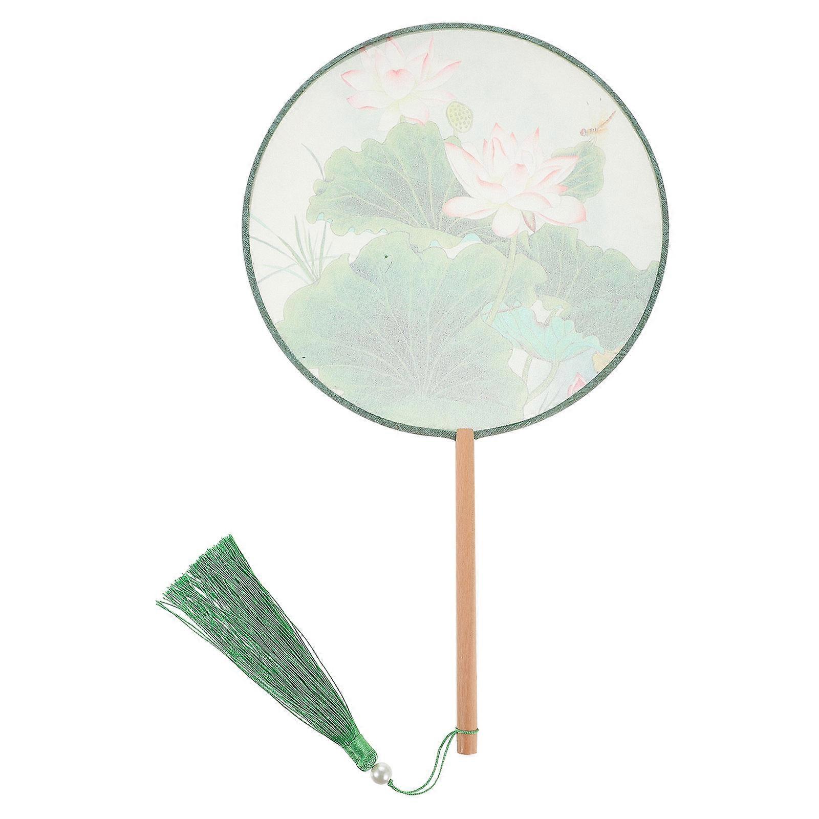 It sounds like you're referring to a **Chinese embroidery fan** — a beautiful and traditional accessory often used in performances, home décor, or as