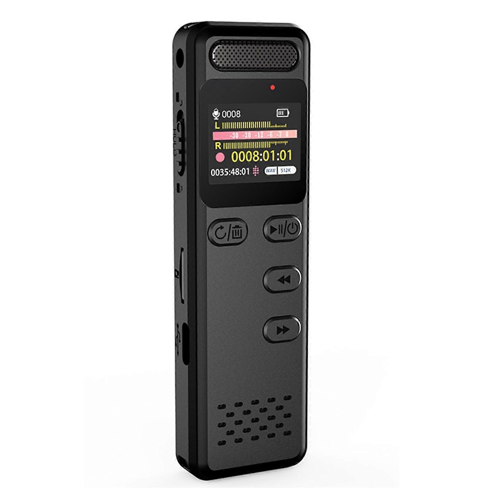 Fidelity Voice Recorder, Zinc Alloy Body, 50Hour Battery, Noise Cancelling, Auto File Sorting, 16GB for Lectures
