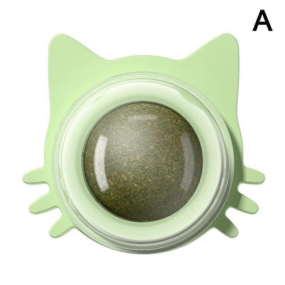 Natural Catnip Cat Rotatable Catnip Wall Ball Toys Healthy Nutrition Ball