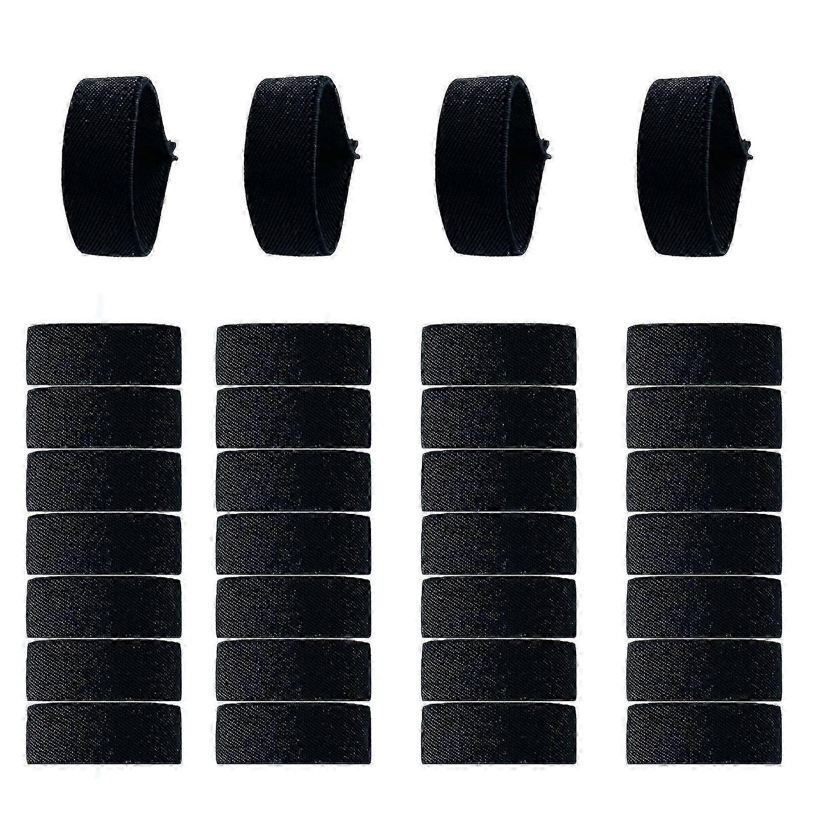 32pcs Mourning Band Stripe Memorial Condolence Polyester Officer Badge Shield Honor Guard Strap Burial Supplies Kaesi