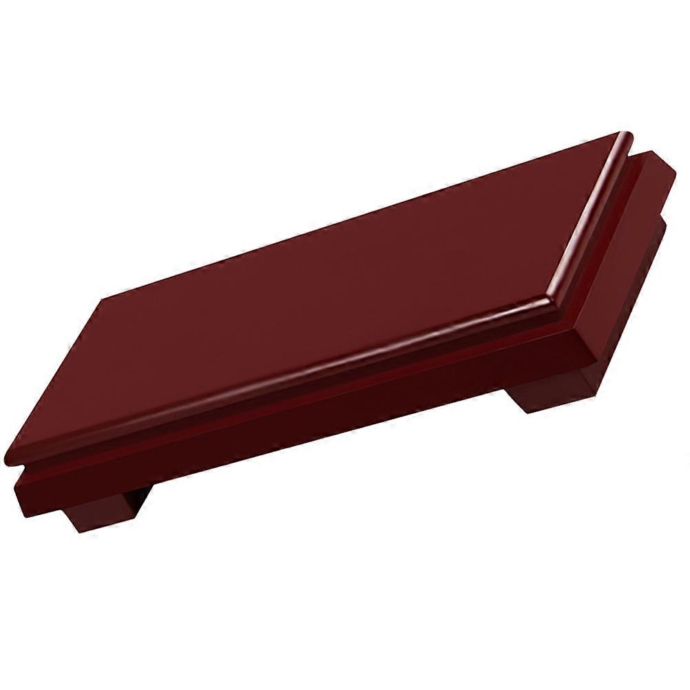 4Pcs Wooden Plant Stand for Display Durable Red Craft Pedestal Base
