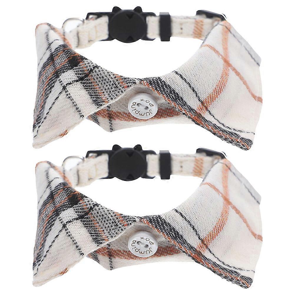 Collar For Kitten Adjustable Cat Collars With Bell For Daily Wear Comfortable Pet Collar 2Pcs