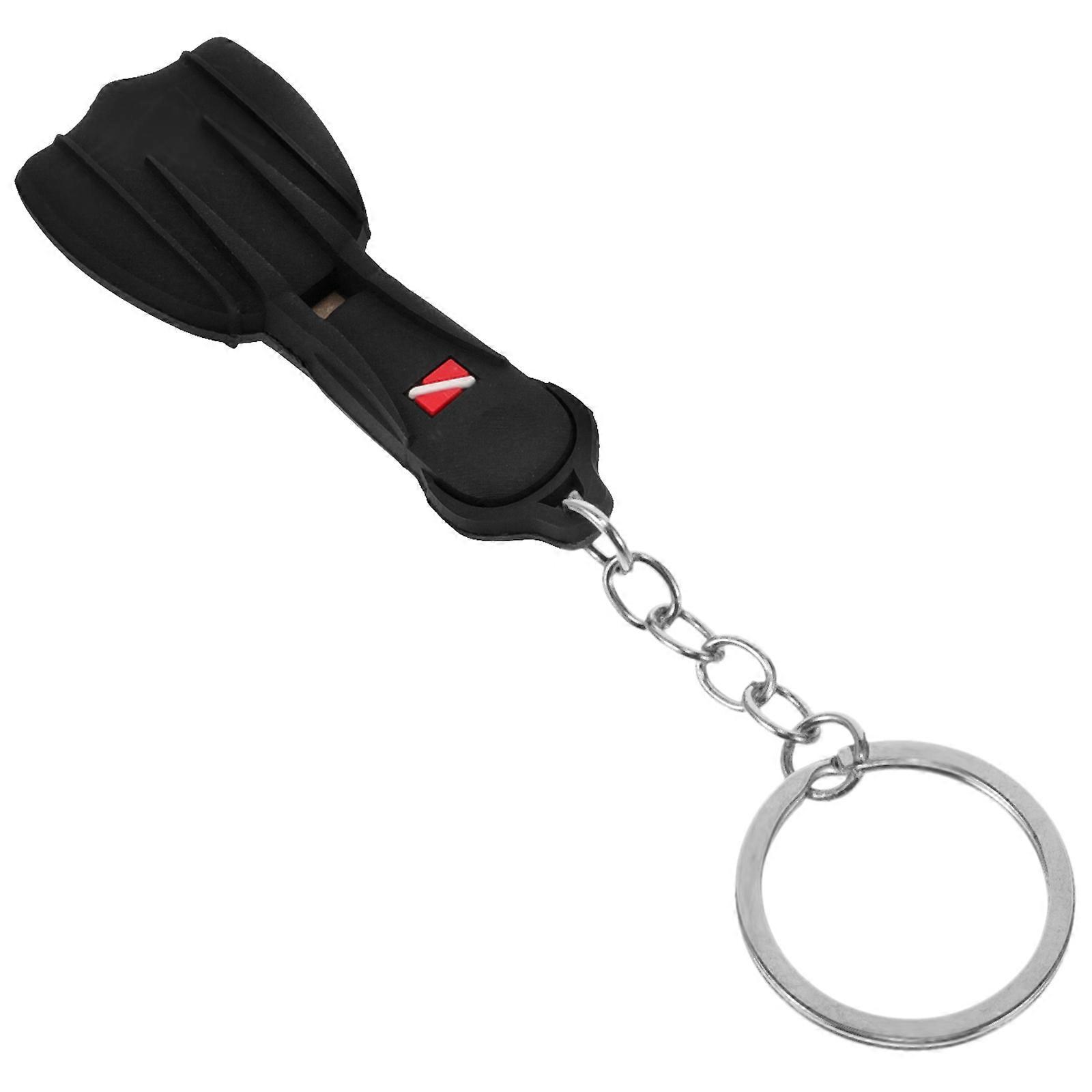Diving Keychain Silicone Flipper Keychain for Decoration Creative Gift