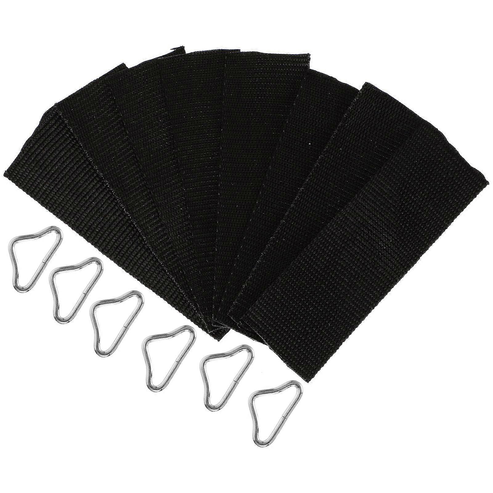 30Pcs Trampoline Triangle Rings for Buckle Fixing Durable Silver Parts