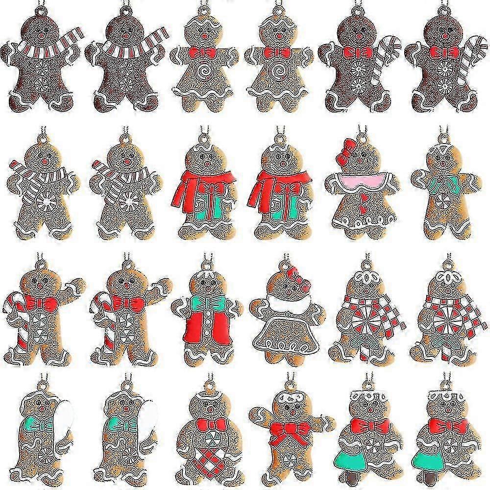 Christmas Gingerbread Man Decoration Plastic Gingerbread Ornaments Gingerbread Figuri Bd