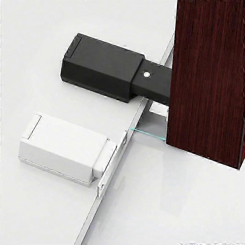 Heavy Duty Push to Open Cabinet Hardware 4PC Magnetic Push Latch & Lock for Door Touch Latches RV Closet Metal Black