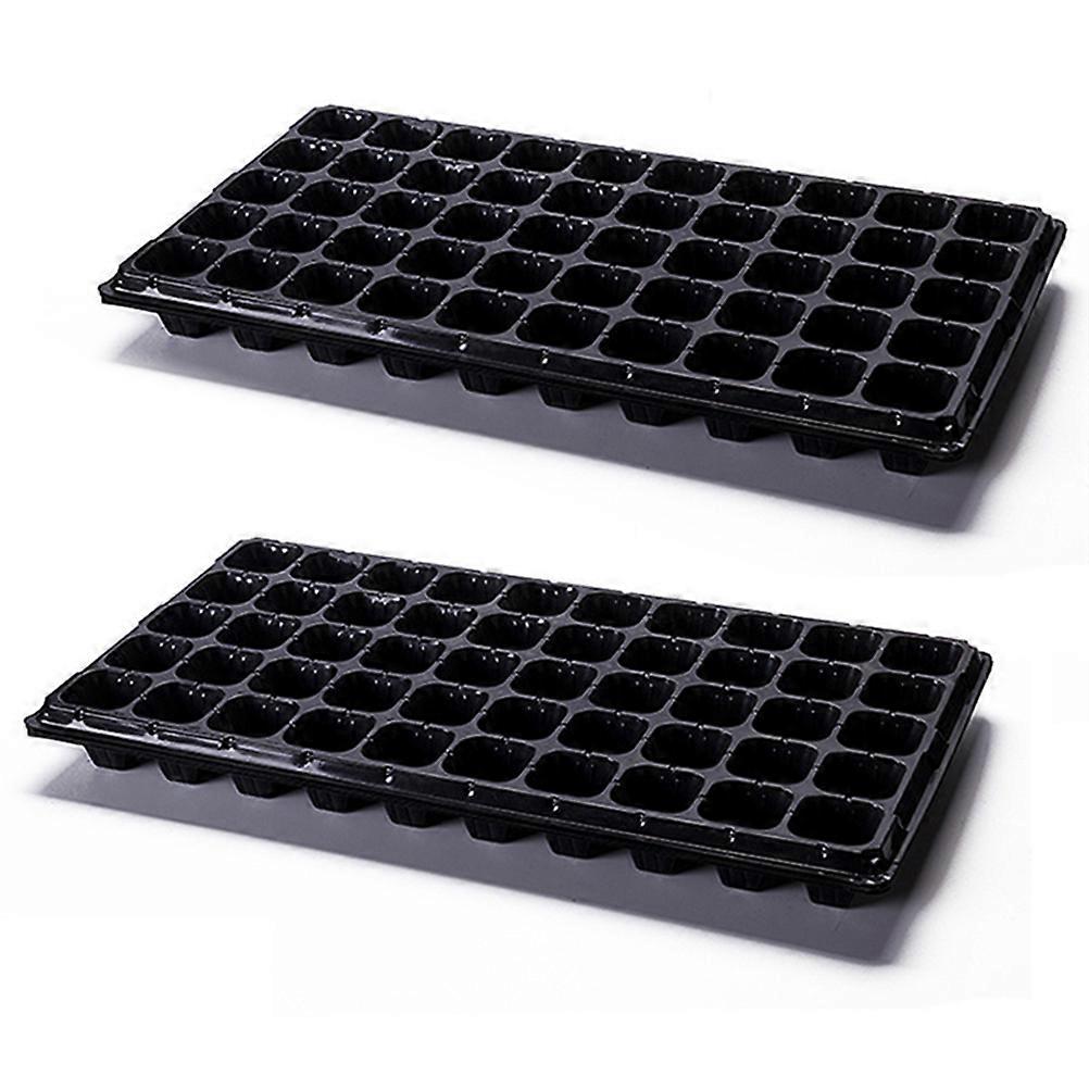 Nursery Plates Growing Devices for Seed Sprouting 2Pcs with 50 Holes
