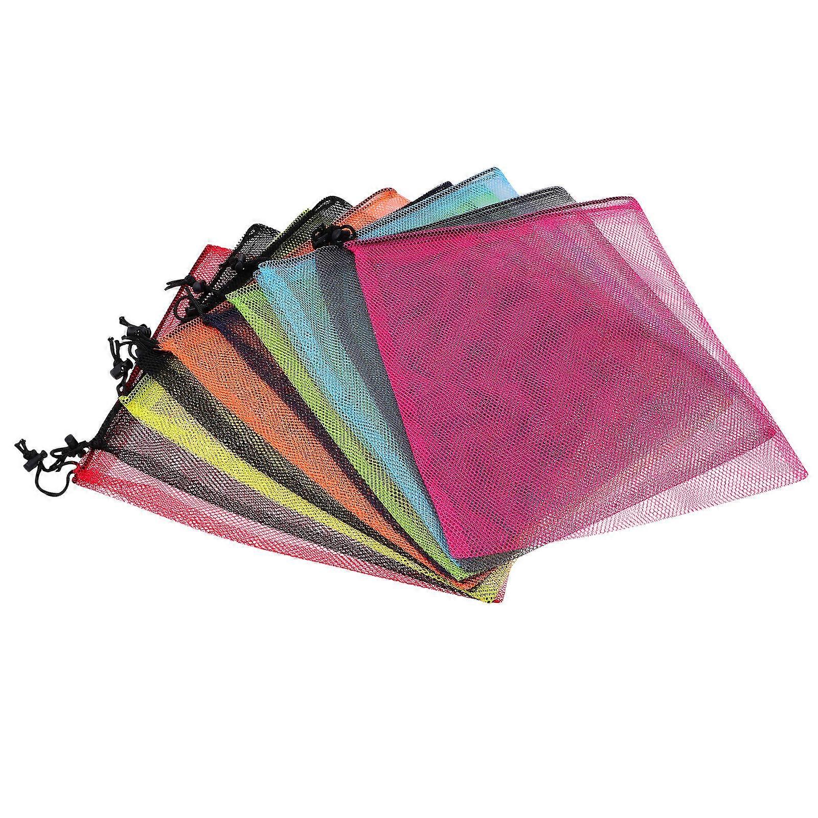 Fruit Bags Drawstring Storage Bags for Storage Use 10Pcs Assorted Colors