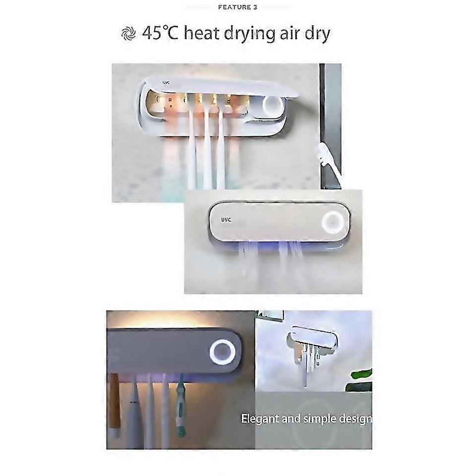 For Electric Toothbrush Uv Drying Holder Wall Mounted
