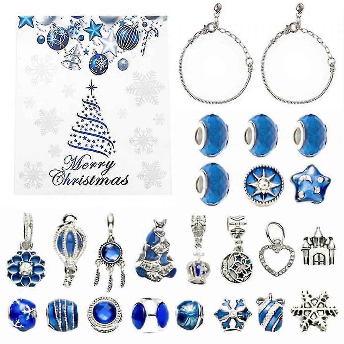 2025 Advent Calendar Christmas Jewelry Advent Calendar 2025 24 Days Countdown to Christmas Advent Calendar Jewelry Making Kit for Women Girls Xmas