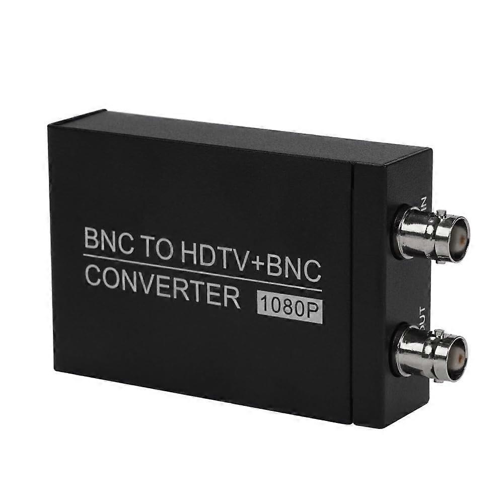 BNC to HDTV Converter With Loop Through 1080P Audio Coaxial CCTV Camera Signal